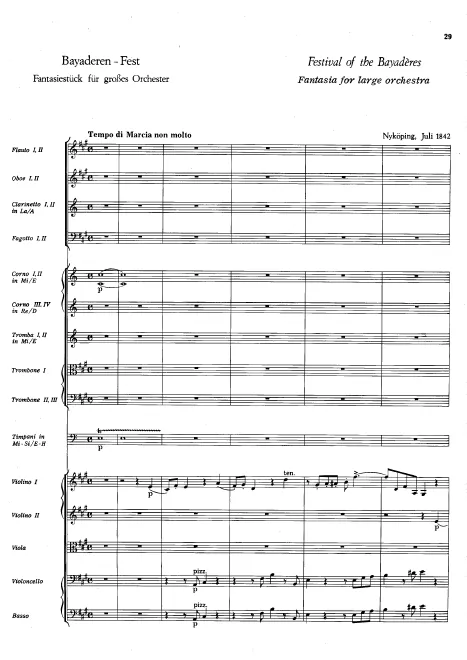 First page of Festival of the Bayadères