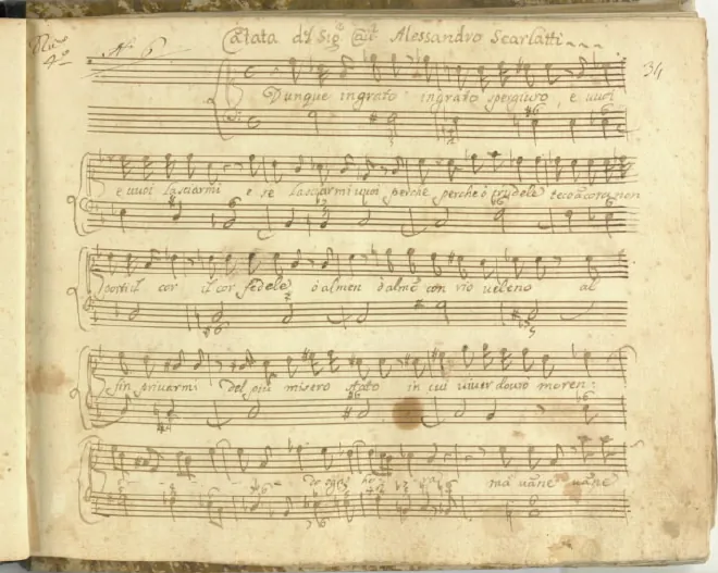 First page of Dunque ingrato spergiuro