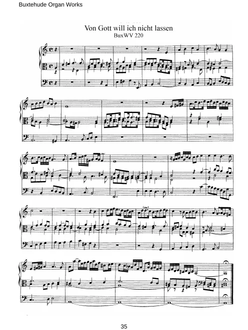 First page of Von Gott will ich nicht lassen
