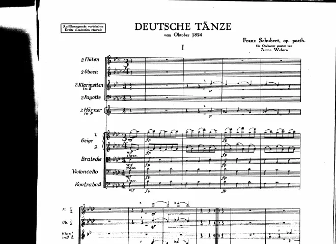 First page of 6 German Dances