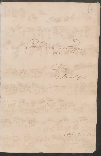 First page of Prelude and Fugue