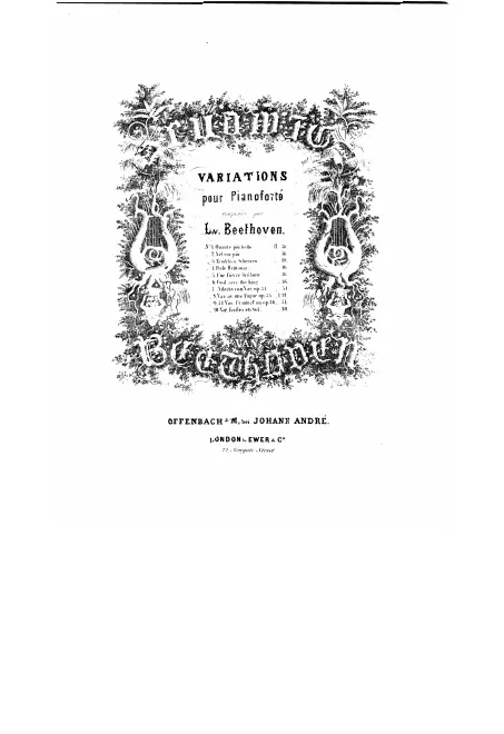 First page of 8 Variations on 'Tändeln und Scherzen'
