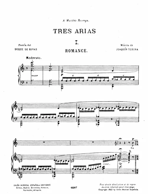 First page of 3 Arias