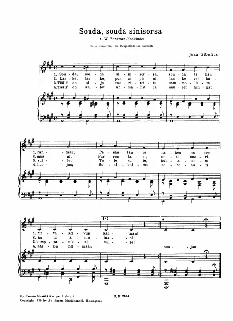First page of Row, row, duck