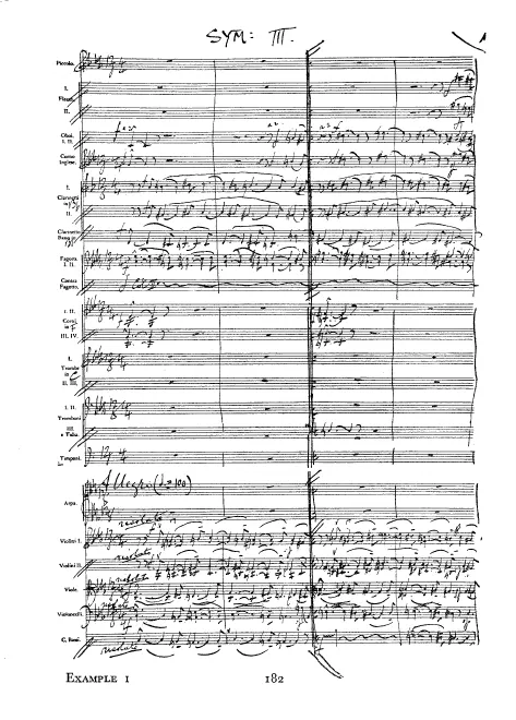 First page of Symphony No.3 in C minor (Unfinished)