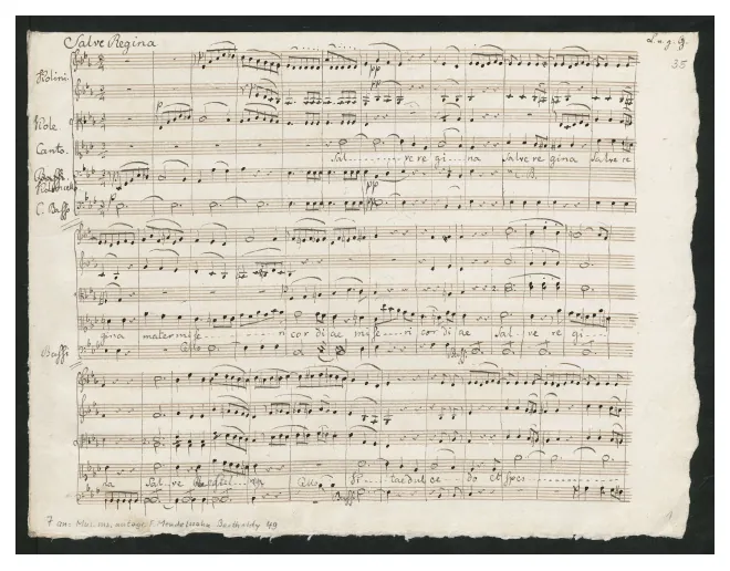 First page of Salve Regina