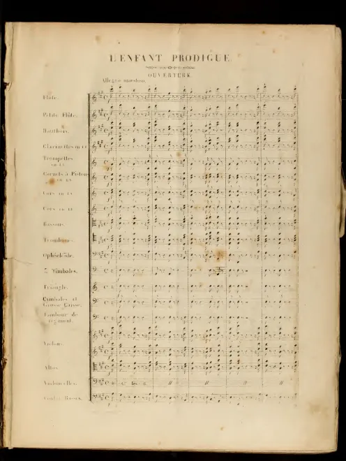 First page of L'enfant prodigue