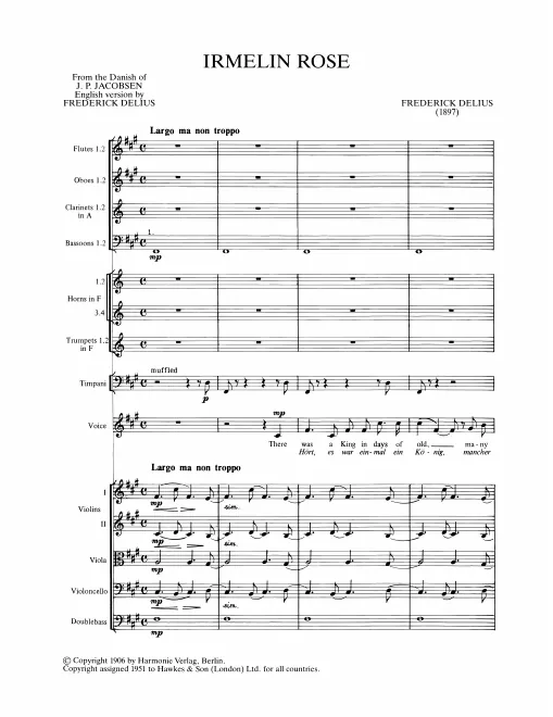 First page of Irmelin Rose