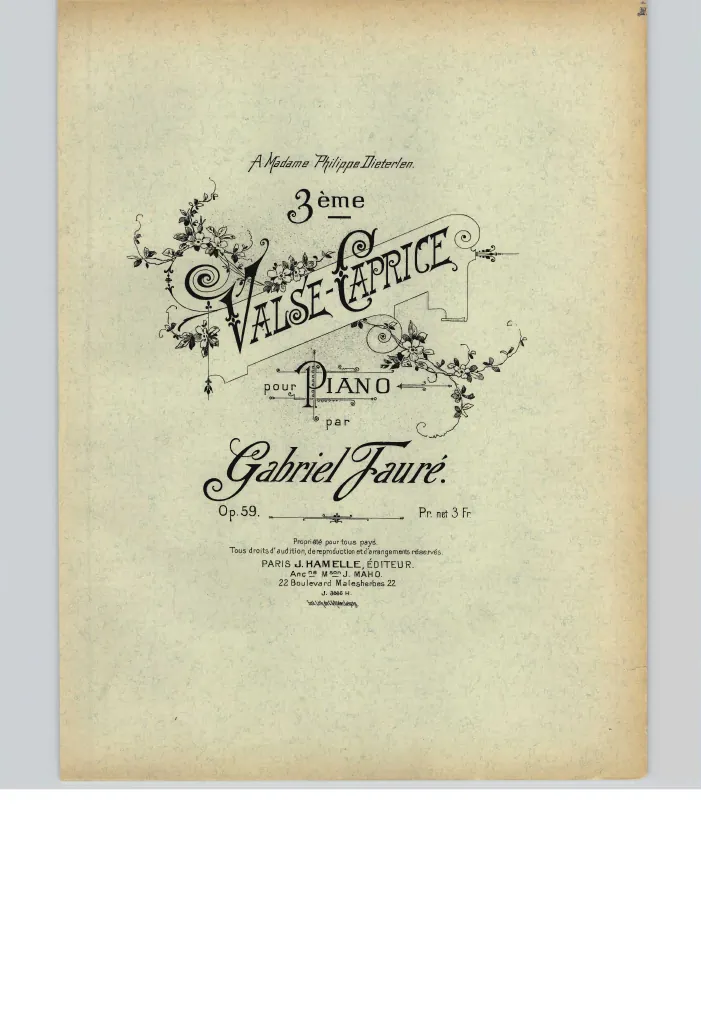First page of Valse Caprice No.3