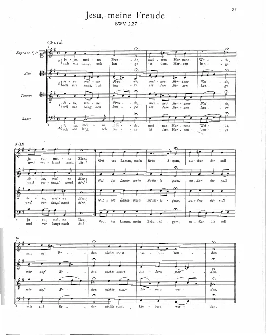First page of Jesu, meine Freude