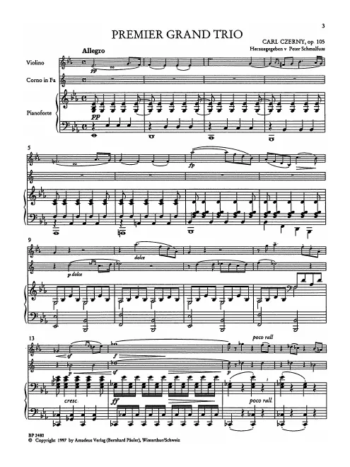 First page of Piano Trio No.1