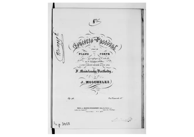 First page of Piano Concerto No.8