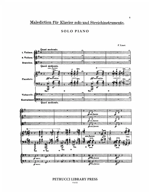 First page of Malédiction
