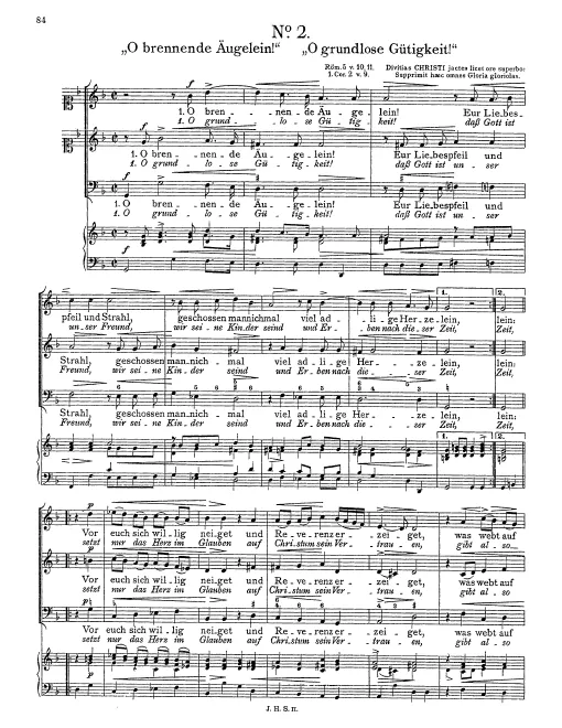 First page of O brennende Äugelein!