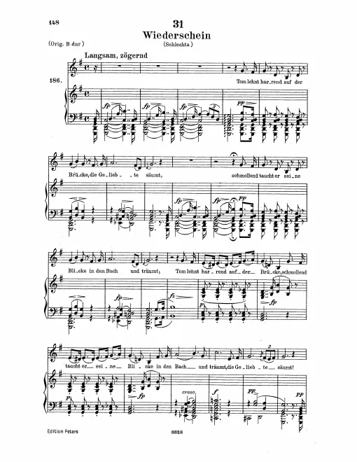 First page of Widerschein