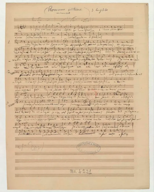First page of O filles que l'ennui chagrine