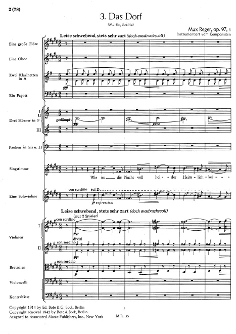 First page of 4 Lieder