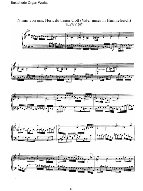First page of Nimm von uns, Herr
