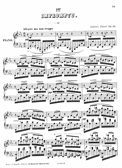 First page of Impromptu No.1