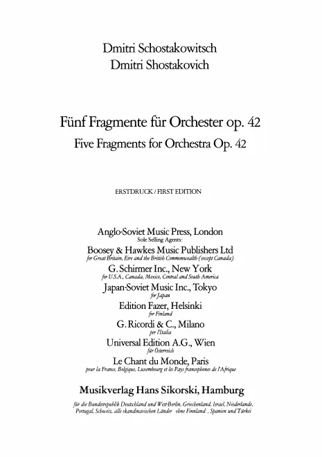 First page of 5 Fragments