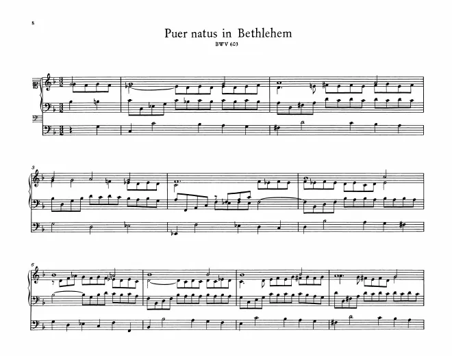 First page of Puer natus in Bethlehem