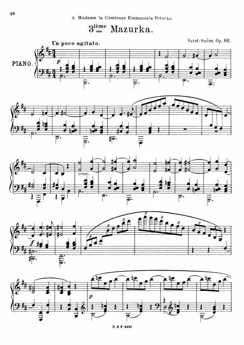 First page of Mazurka in B minor