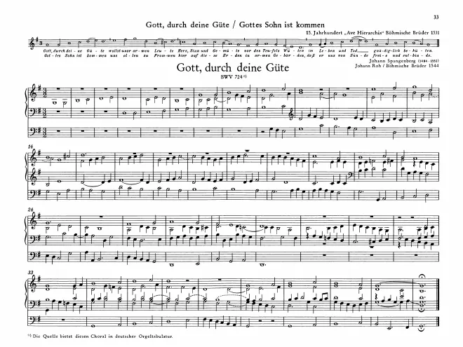 Gott, durch deine Güte, BWV 724