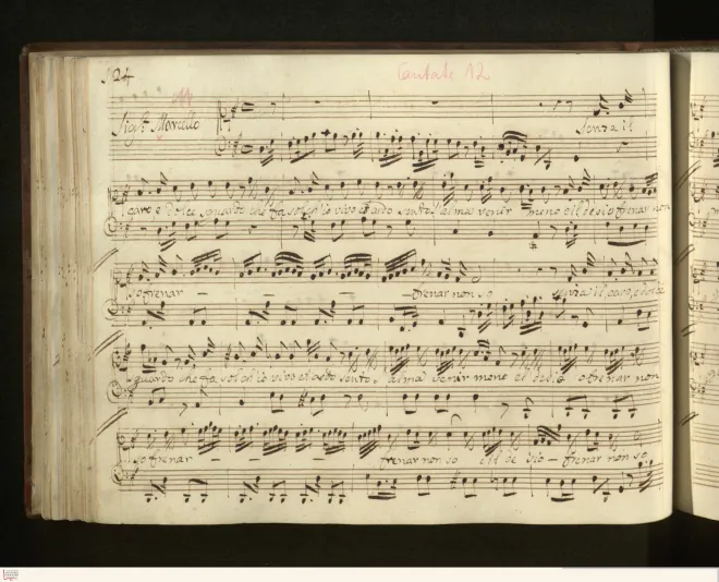 First page of Senza il caro e dolce sguardo