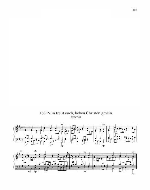 First page of Nun freut euch, lieben Christen gmein