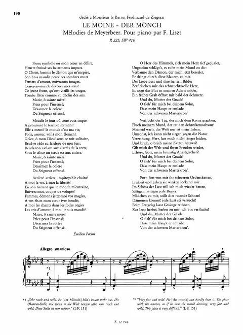 First page of Le moine