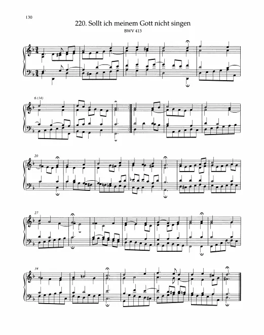 First page of Sollt ich meinem Gott nicht singen