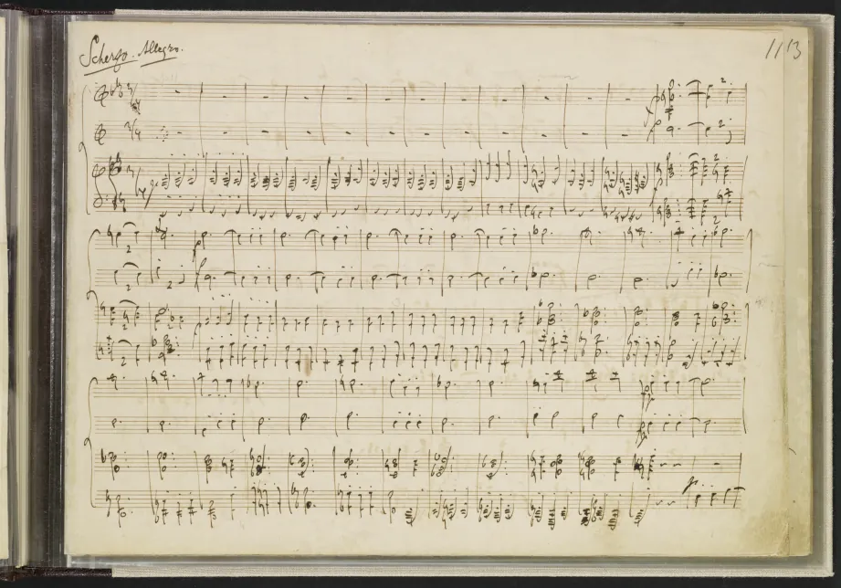 First page of Horn Trio