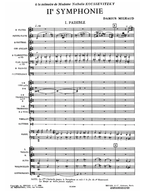 First page of Symphony No.2