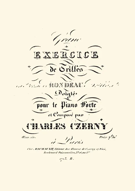 First page of Grand exercice de trilles en forme de rondeau brillant