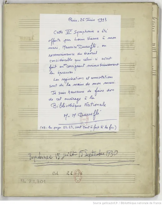First page of Symphonie No.6
