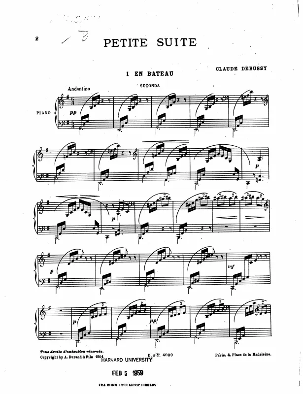 First page of Petite Suite