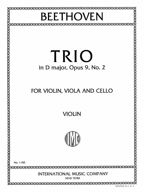 First page of String Trio in D major