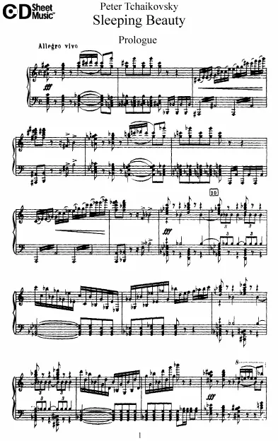 First page of The Sleeping Beauty