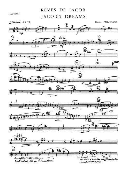 First page of Les rêves de Jacob