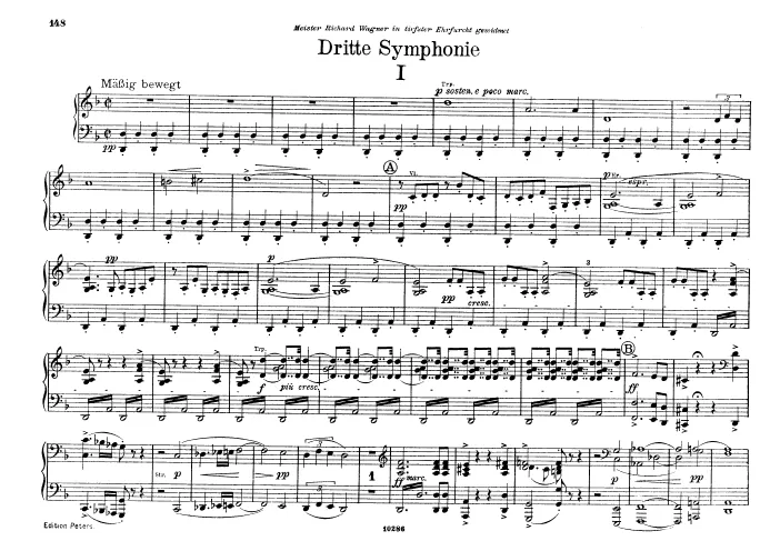 First page of Symphony No.3 in D minor