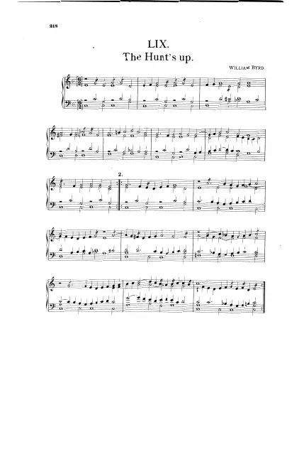 First page of The Hunt's Up