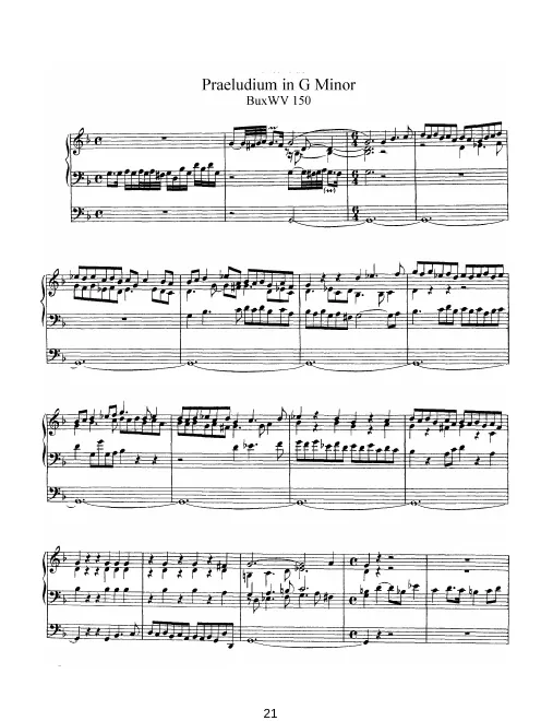 First page of Prelude in G minor