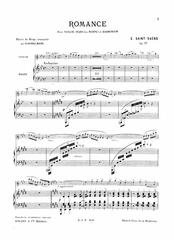 First page of Romance