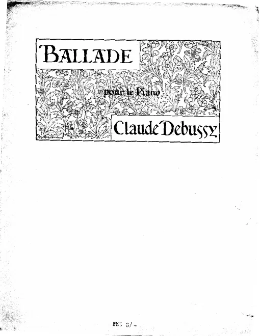 First page of Ballade