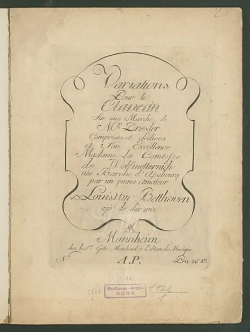 First page of 9 Variations on a March by Dressler