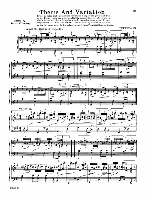 Theme, Variation I