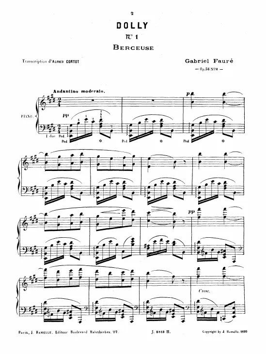 First page of Dolly Suite