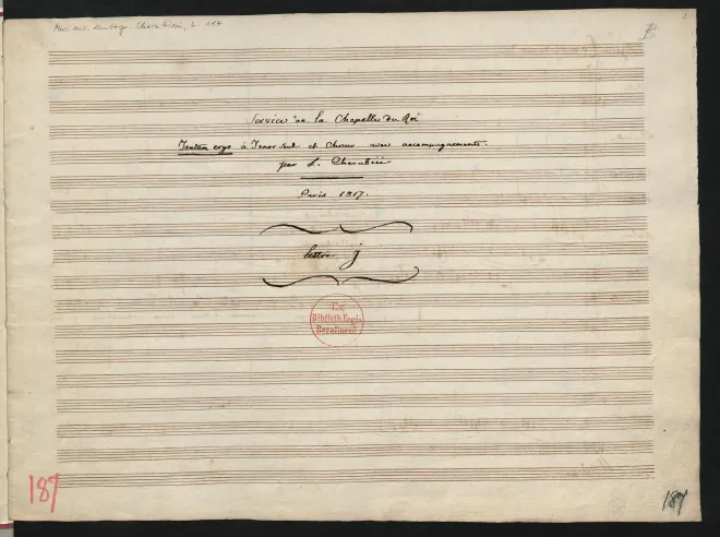 First page of Tantum ergo in A minor