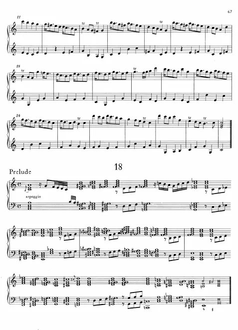 First page of Prelude, HWV 575
