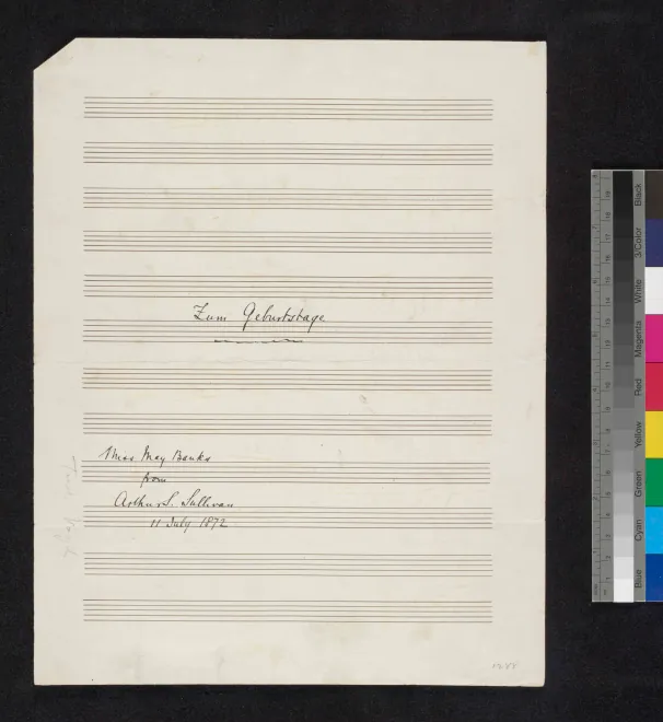 First page of Zum Geburtstage